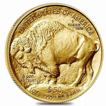 1 oz Gold American Buffalo $50 Coin BU (Random Year) - image 3