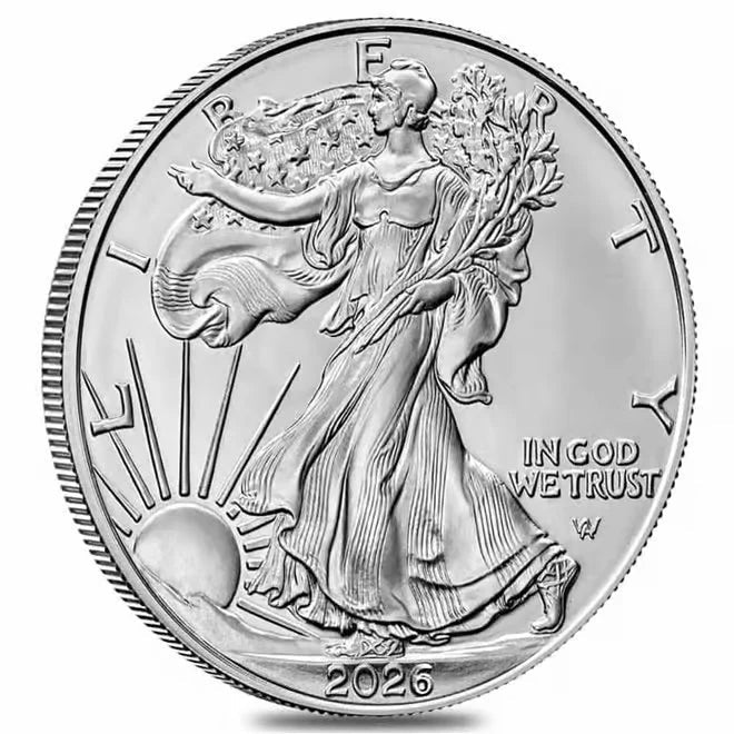 2026 1 oz Silver American Eagle $1 Coin BU - image 1